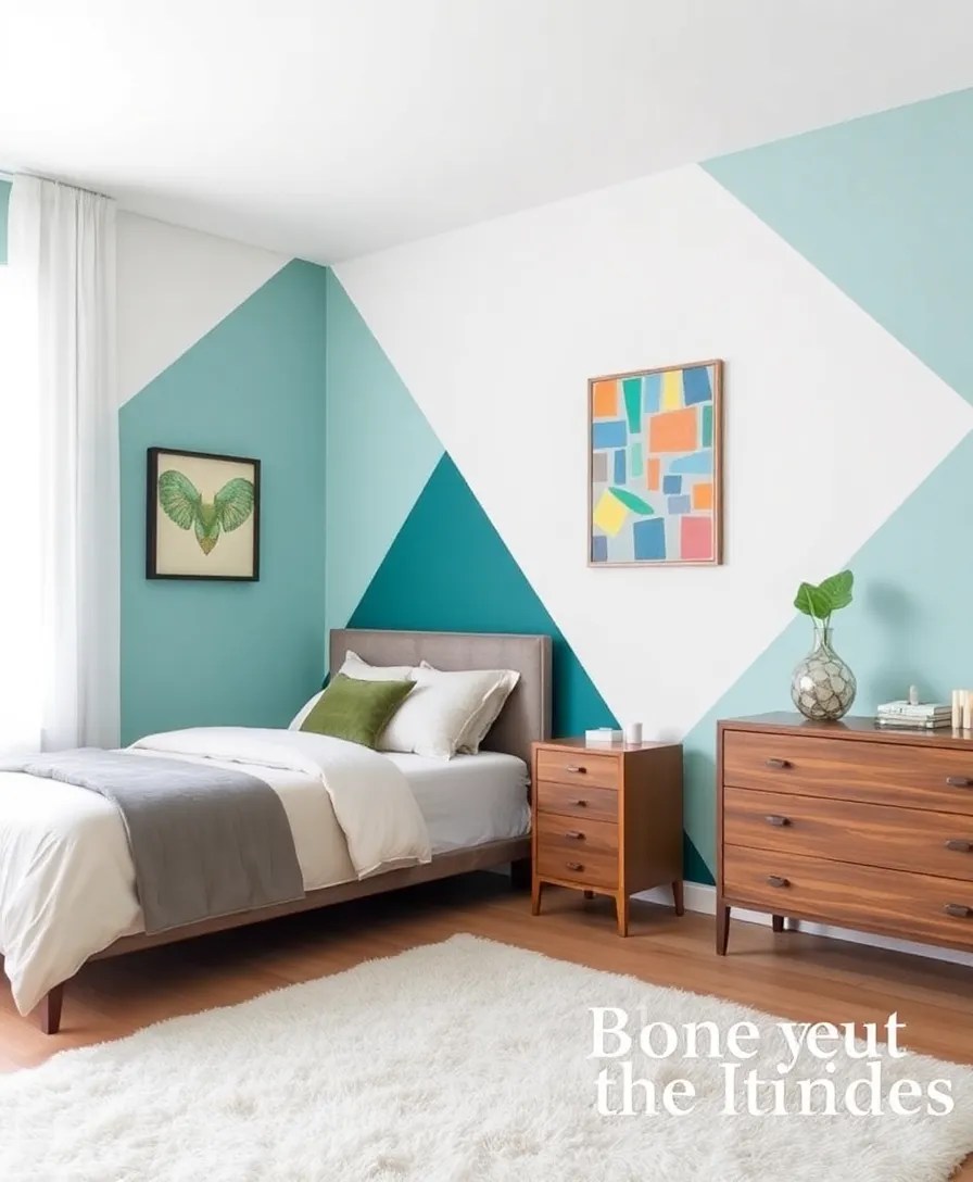 15 Chic Bedroom Transformations Under $100 (Wait Until You See #7!) - 1. DIY Painted Accent Wall