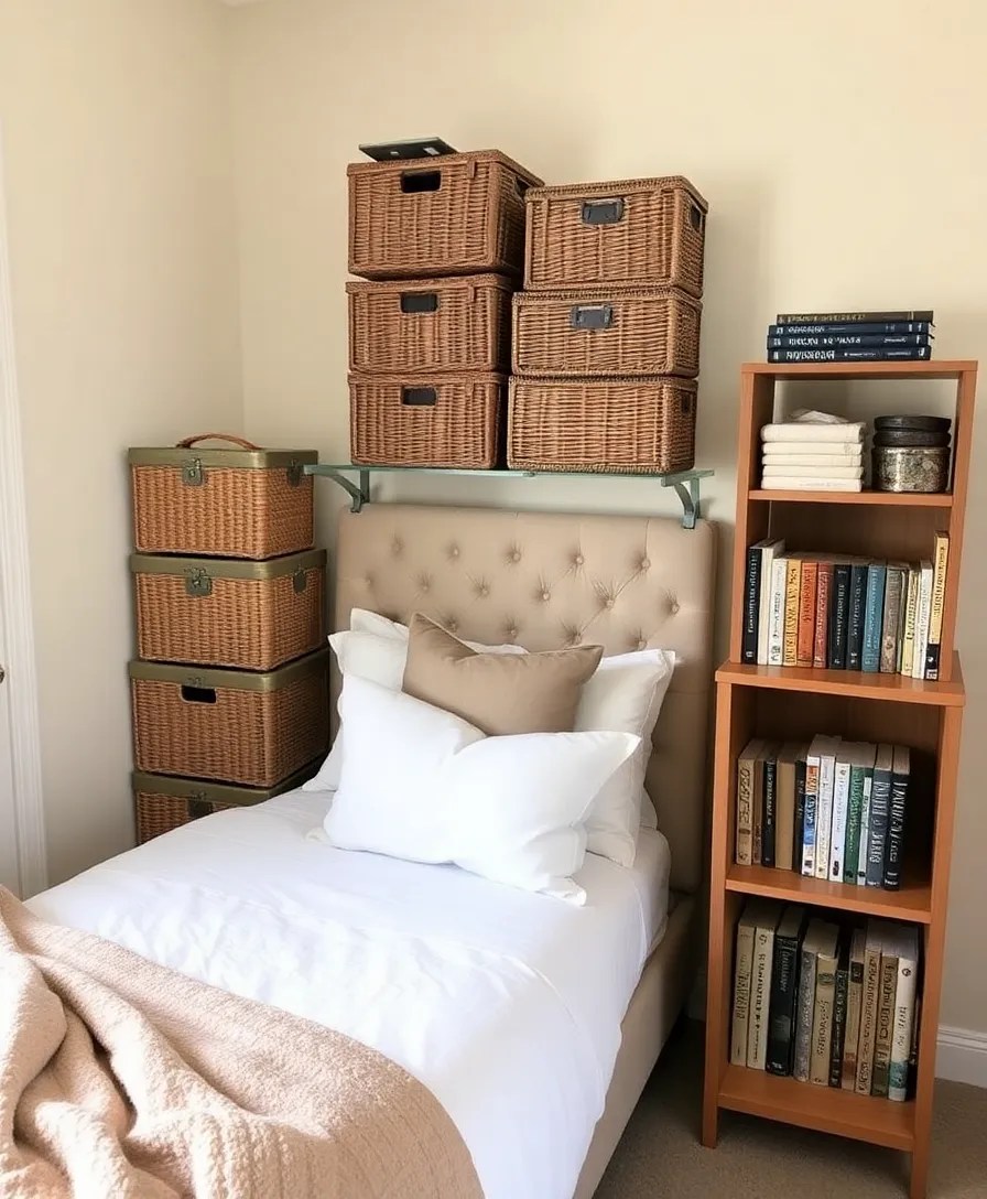 15 Chic Bedroom Transformations Under $100 (Wait Until You See #7!) - 9. Stylish Storage Solutions