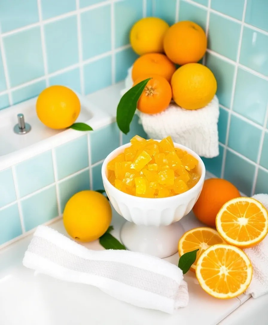 18 DIY Skincare Recipes That Will Revolutionize Your Routine (Natural Ingredients You Can Trust!) - 18. Uplifting Citrus Foot Scrub