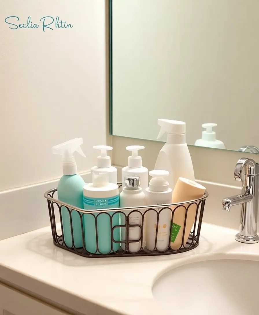 22 DIY Organization Hacks That Will Declutter Your Home (You’ll Be Shocked by #10!) - 17. DIY Caddy for Bathroom Supplies