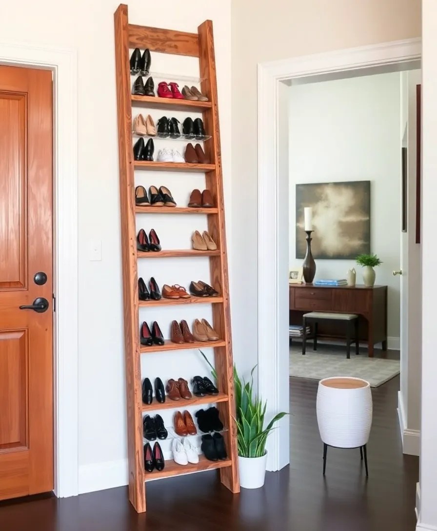 22 DIY Organization Hacks That Will Declutter Your Home (You’ll Be Shocked by #10!) - 3. Vertical Shoe Storage